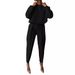 In Stock Cross-Border Hot-Selling European And American Foreign Trade Women's Clothing Autumn Winter Solid_ecoleips.com