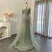 Women's Clothing High End Luxury Host Performance Evening Dress Super Flash Sleeves Cocktail Party Banquet Art Examination Dress_ecoleips.com