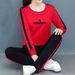 Plus-size Women's Sports Suit For Spring Autumn 2026, New Style Mom Outfit, Sweatshirt And Long Pants, Stylish Casual_ecoleips.com