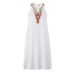2024 Women's New Casual Bohemian Sexy Sleeveless Deep V-Neck Side Split Dress_ecoleips.com