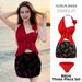 Women's Two Piece Swimsuit Bikini Set Brightening Floral Print For Vacation Three Piece Collection_ecoleips.com