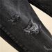 Korean Style plus Size Ripped Cropped Jeans Loose Fit Slimming Straight Leg Carrot Harem Trendy Women's Denim_ecoleips.com