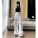 Women's American Style Retro Multi Pocket Patchwork Jeans Fashionable And Stylish Floor Length Pants New Spring Style_ecoleips.com