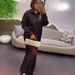 Women's Fashion Casual Long Sleeved Lace Patchwork Top And See Through Skirt Set American Style Autumn Clothing_ecoleips.com