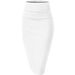 High-Waist Slit Pencil Skirt – Stretchy Milk Silk For Office & Night Out (XS-XL, Black/White/Mustard, Euro Slim Fit)_ecoleips.com