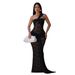 Fashion Women's Sexy Lace Off-Shoulder Ribbon Bodycon Dress Elegant Casual Maxi Dress for Women_ecoleips.com