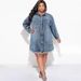 Plus Size Women's Long Sleeve Coat Dress Tassel Hole_ecoleips.com