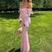 Diyun European American Y2K Tube Top Hollow Sleeve Long Dress Women's Clothing 2025 Autumn And Winter Independent_ecoleips.com