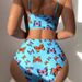 High Waisted Two Piece Swimsuit Style Hard Cup Hollowed Out Bikini_ecoleips.com