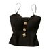 ng2510292 New Summer French-style Knitted Strapless Camisole For Women, Sexy Sleeveless Backless Short Top_ecoleips.com