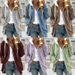Women's Clothing Oversized Fleece Zip-Up Hooded Jacket - Cozy Winter Outerwear With Multiple Colors & Sizes (S-5XL)_ecoleips.com