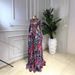 Women's Long Sleeved Mesh Dress Sexy Tie Dye Print European And American Style Cross Border Fashion 2026_ecoleips.com