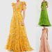 Spring/Summer Pleated Chiffon Printed Dress Style Full Swing INS Vacation Party Women's Clothing/Dress_ecoleips.com