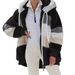 Cozy Fleece Hooded Jacket For Women - Oversized Winter Coat With Soft Plush Fabric, Streetwear Fashion, Multiple Colors & Extended Sizes (S-8XL)_ecoleips.com