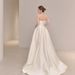 French Style Light Wedding 2025 New Bride Strapl Simple Satin Gown High-Quality Texture Floor-Length Spring Outing_ecoleips.com