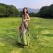 Bohemian Sweet Floral Print Strap For Women Yunnan Dali Vacation Ethnic Style Dress Super Fairy Summer_ecoleips.com