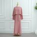 Women's Clothing Slim Waist Elegant Robe Cape Two Piece Suit_ecoleips.com