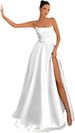 Women's Clothing Tube Top Sexy Evening Dress Slit Slim Banquet Evening Dress_ecoleips.com