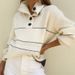Women's Clothing Outerwear Loose Striped Turtleneck Knitted Sweater_ecoleips.com