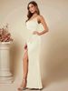 Women's Clothing Satin Suspender Dress Sexy Backless Pleated Skirt Dress_ecoleips.com