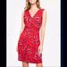 Maternity Dress, European And American Digital Printing Sleeveless V-neck Chest Cross-feeding Clothes_ecoleips.com