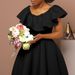 Women's Clothing Temperament Elegant Ruffled Large Skirt Banquet Dress_ecoleips.com
