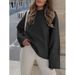 Aria Basics Aria Basics Cross-border 2025 New Popular European American Women's Sweater, Autumn Winter Round Neck Pullover, Loose And Thick_ecoleips.com