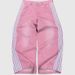 Women's Clothing Retro Personality Street Jeans Striped Design Straight Wide Leg Pants Loose Casual Pants_ecoleips.com