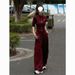 2026 Spring New Fashion Stand Collar Slim Fit Jacket Sports Suit Women's Wide Leg Pants Casual Two-Piece Set_ecoleips.com