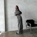 Leopard Print Zipper Hoodie Set Women's High-End Summer Low-Waist Loose Casual Wide-Leg Pants_ecoleips.com