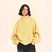 Women's Knit Sweater Oversized High Neck Pullover Casual Long Sleeve Top - Soft Viscose Blend Yarn, Loose Fit, Fall Winter Fashion_ecoleips.com