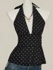 2026 European American Cross-border Best-selling Summer Halter Neck Tank With Deep Backless Design, Sexy Straps,_ecoleips.com