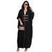 Verve Mq090 Modest Fashion Cardigan With Leather Buttons Abaya Turkish Color Block Long Robe For Outerwear Arabic_ecoleips.com