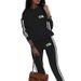 Women's Clothing Women's Casual Comfortable Two Piece Set Spring Autumn Letter Print Loose Fit Pants And Top Set_ecoleips.com