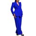 Women's Clothing Women's New Fashion Temperament Elegant Ruffled Long Sleeved Top Wide Leg Pants_ecoleips.com