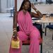 Women's High-Waisted Lounge Set – Sleeveless Cami Top & Wide-Leg Pants (Wine Red, Blush Pink, White, Black, Brown, Rose Gold)_ecoleips.com