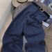 Korean Dark Blue Leopard Print Fleece-Lined Jeans For Women New Autumn Winter Fashion American Style Straight_ecoleips.com