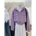 Loose Casual Versatile Hooded Zipper Short Cardigan Sweater Jacket Women's Top_ecoleips.com