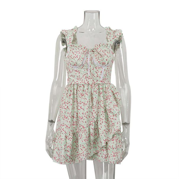 European And American Women's Clothing 2026 Summer New Sexy Fashionable Backless Asymmetrical Floral Dress_ecoleips.com