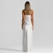 New European And American Women's Clothing Fashion Solid Color Fish Bone Waist Slim Dress Skirt, Drape Streamer Fish Tail Dress_ecoleips.com