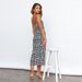 Summer Daisy Print Slim Fit Split Strap Midi Dress Casual Daily Vacation Wear Sundress For Women_ecoleips.com