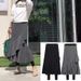 Women's Clothing Women's Large Size Irregular Two Piece Leggings Skirt 200 Pounds High Waist Fishtail Skirt Trousers_ecoleips.com