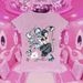 New Cross-border Fashion Versatile Retro Slim-fit Sweet Fresh Printed Solid Color Round-neck T-shirt Top_ecoleips.com