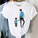 Women's Tops, Simple Harajuku Style, Mother's Day Themed White Short-sleeve T-shirt For Women_ecoleips.com