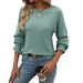 European And American Cross-Border Wo's Fashion 2026 Autumn Winter New Loose Casual Ribbed Long Sleeve T-Shirt For_ecoleips.com