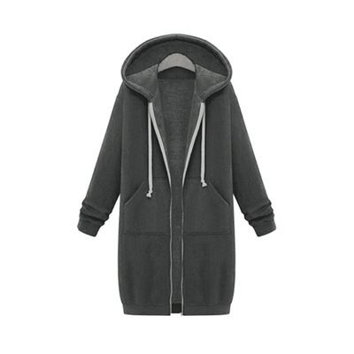 Women's Clothing Autumn And Winter Women's Clothing Mid Length Hooded Long Sleeved Sweatshirt Women's Winter Coat_ecoleips.com