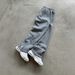 European And American Retro Y2k Street Trend Hip Hop Casual Elastic Waist Zipper Loose Solid Color Sports Casual Pants_ecoleips.com