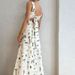 Women's Sleeveless Lace-Up Halter Print Big Swing Dress_ecoleips.com