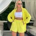 Women's Clothing ladies long-sleeved shorts loose casual women's clothing two-piece suit_ecoleips.com