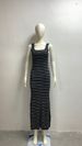 Women's Clothing Striped Vest Contrast Color Style Beach Vacation Sexy Long Skirt Knitted Pit Stripe Long Dress_ecoleips.com